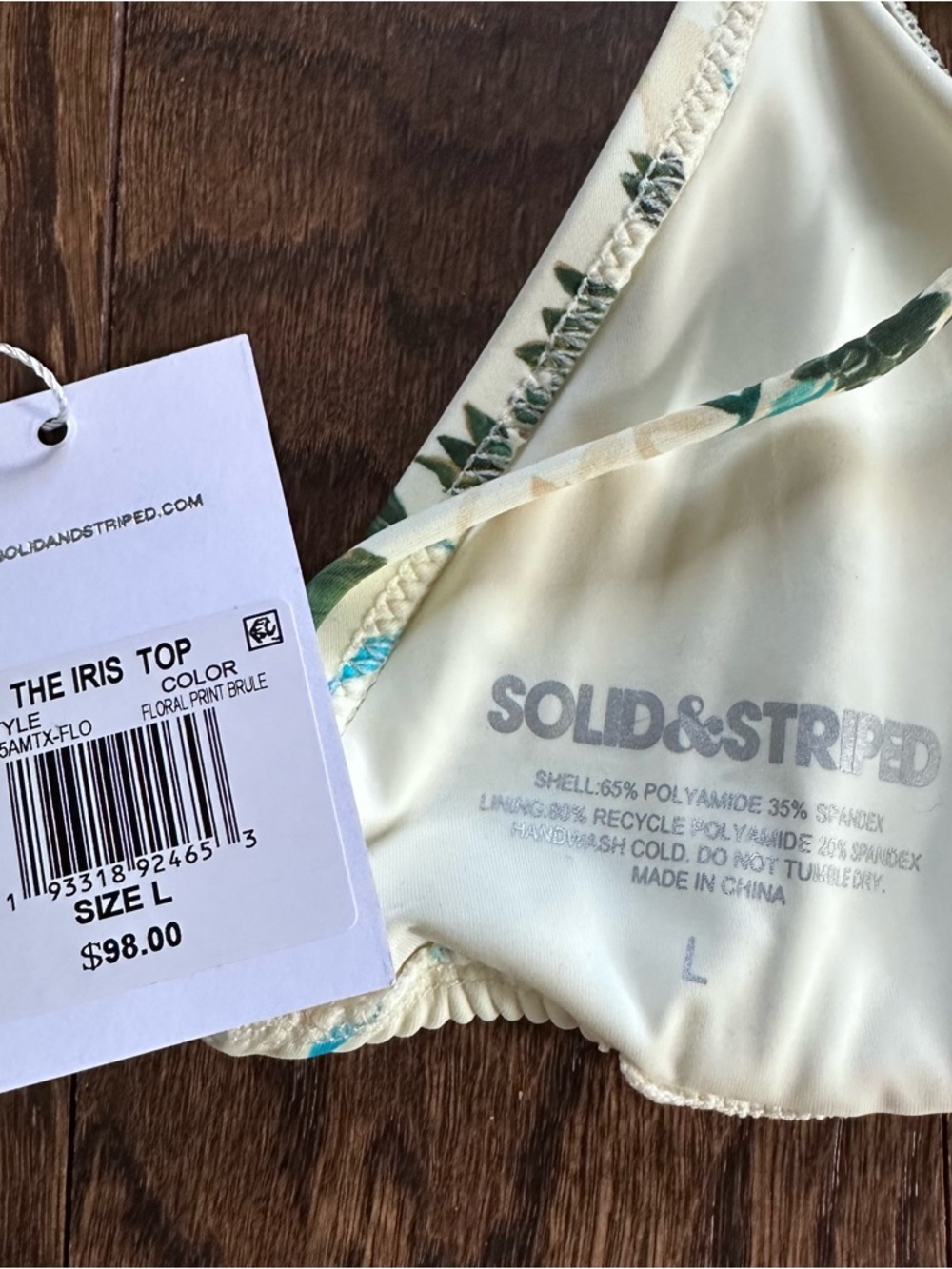 Solid & Striped Iris Bikini Set, in Brule Multi Floral, NWT - Picture 13 of 14